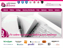 Tablet Screenshot of edicionesalbores.com